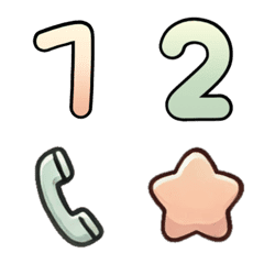 Numbers emoji Icon symbol cute