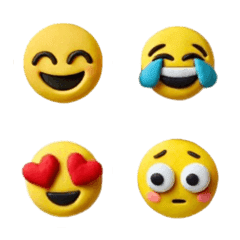 粘土で作ったEMOJI