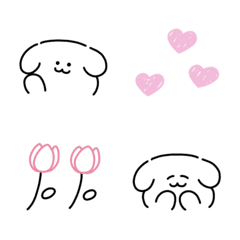 ゆるかわ♡毎日使えるわんこ絵文字