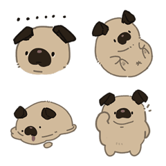 Puppy Pug Emoji