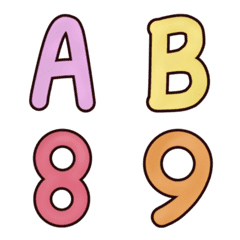 Cute English letters v.1