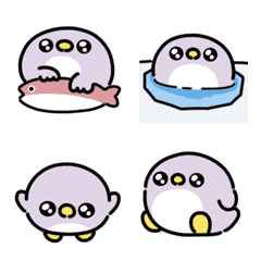 Eye-power penguin anime emoji