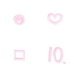 Jelly Bubbles _ Cute Symbols ( pink