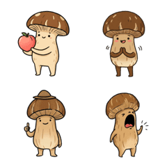 Surreal and Cute Mushroom Emoji