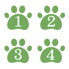 Cat meat ball numbers1-40-Grass Green