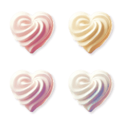 cream heart