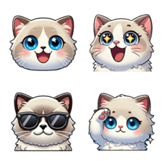 Ragdoll Cat Emojis