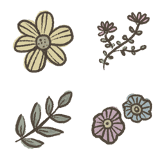 Cawaii Botanical Emoji