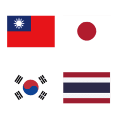 Asian flags