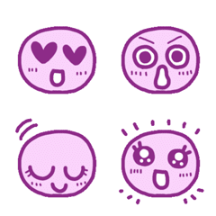 Simple to use purple Emoji