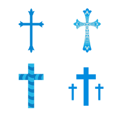 Various texture crosses(Sky blue)