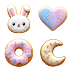 Cute cookie emoji.