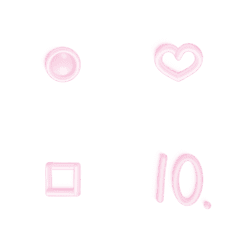 Jelly Bubbles_Cute Symbols ( pink