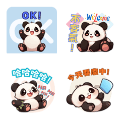 Panda daily expression stickers