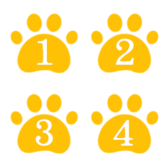 Cat meat ball numbers1-40-yellow