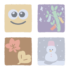 Square sticker style emoji.