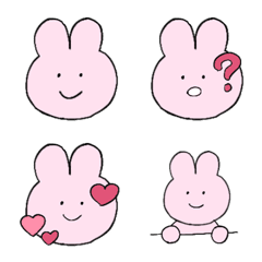 cute rabbit life emoji