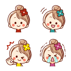 Always cute girl emoji