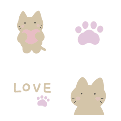 Heart and cat