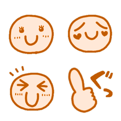 Simple to use orange Emoji