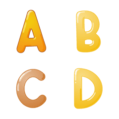 yellow round Letter Number emoji