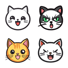 Cute Cat Face Emojis