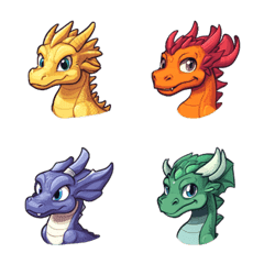 Classic Dragon Emoji Pack 3