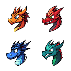 Classic Dragon Emoji Pack 2