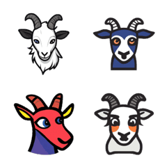 Modern Goat Emoji Pack