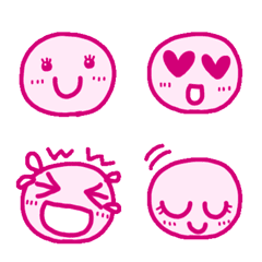 Simple to use pink Emoji