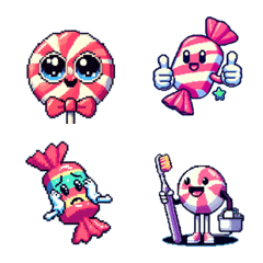 Cute Candy Emoji(Pixel art)