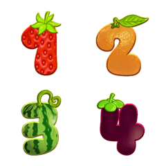 Fruit Emoji Numbers