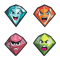 Sparkling Diamond Emoji Pack