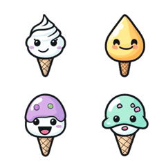 Sweet Ice Cream Emoji Pack1