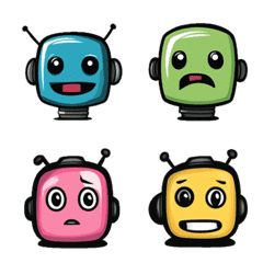 Cool Robot Emoji Pack