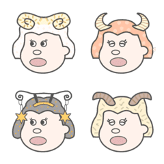 (wara) 星座の絵文字.