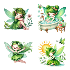 Beautiful Green fairy