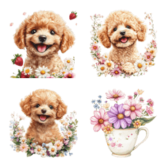 Spring Toy poodle Emoji