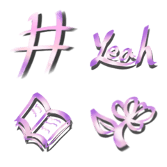 Neon violet roleplay emoji
