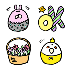 animal eggs for Easter