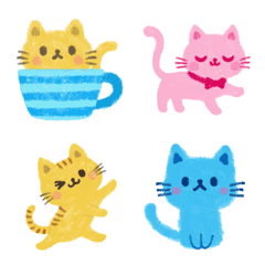 Meow Meow Crayon Cats