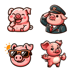 Cute Pig Emoji 2