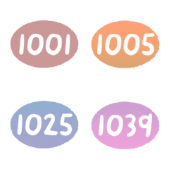 sunset 1000-1039 number emoji