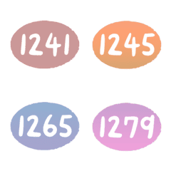 sunset 1240-1279 number emoji