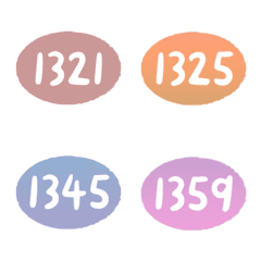 sunset 1320-1359 number emoji