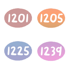 sunset 1200-1239 number emoji