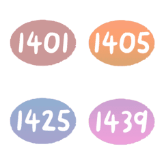 sunset 1400-1439 number emoji