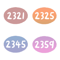 sunset 2320-2359 number emoji