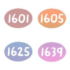 sunset 1600-1639 number emoji