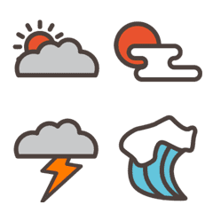 귀여운 날씨 아이콘 20개